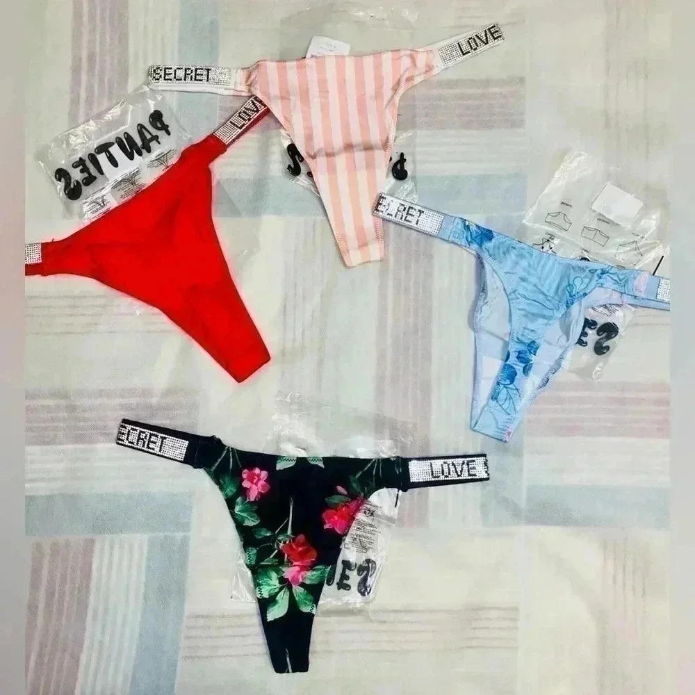 🥰Secret Love Shining Straps thongs  underwear. Bundle of 4 underwear 🥰